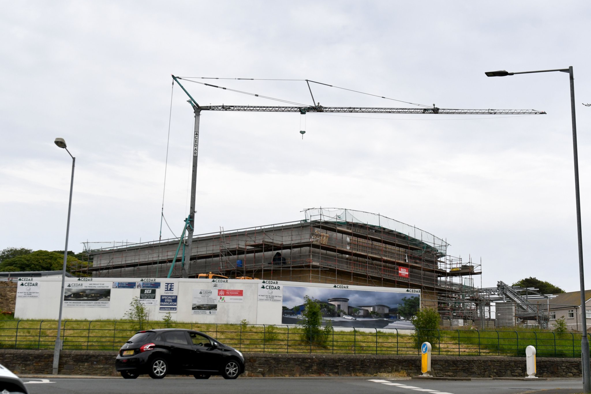Construction of the Braddan Community Centre -