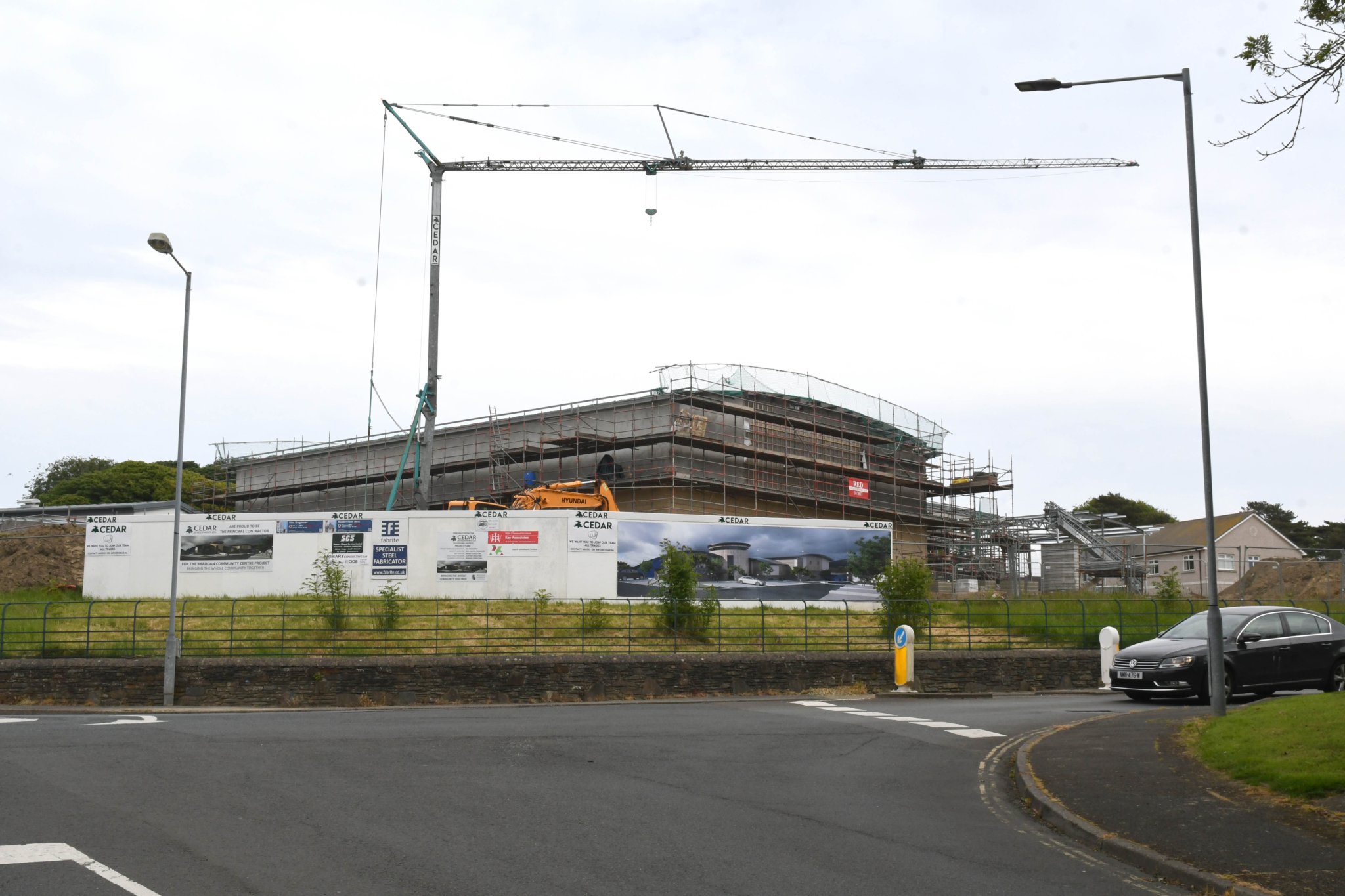Construction of the Braddan Community Centre -