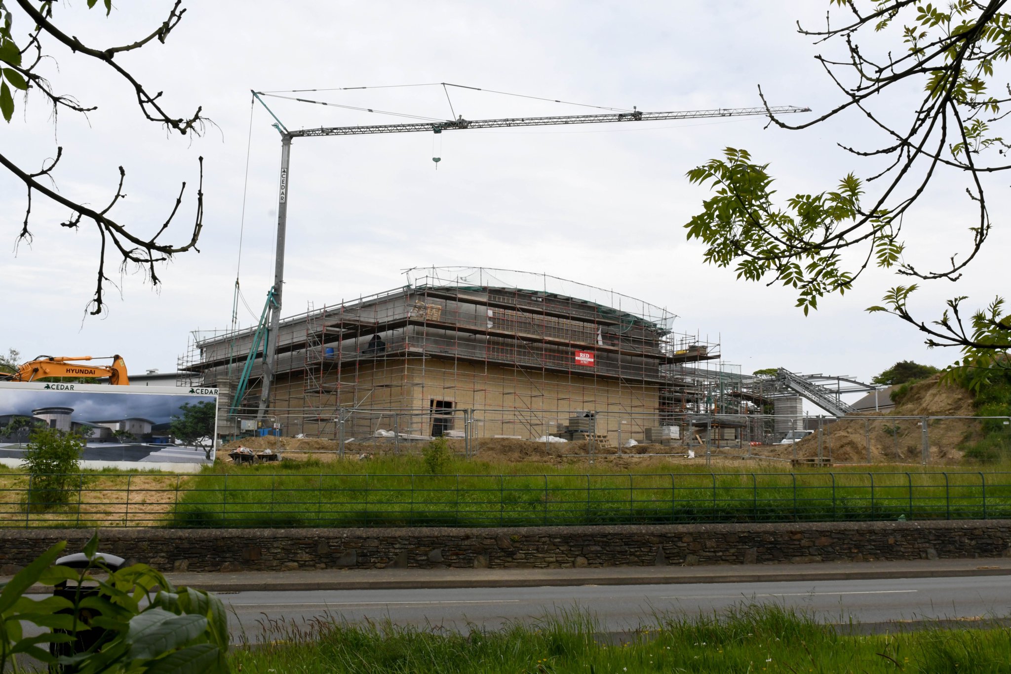 Construction of the Braddan Community Centre -