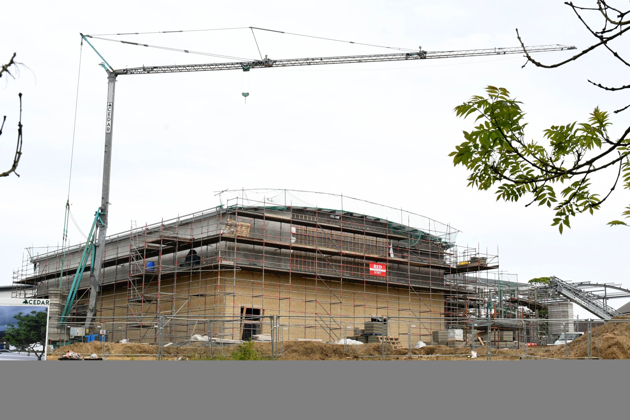 Construction of the Braddan Community Centre -