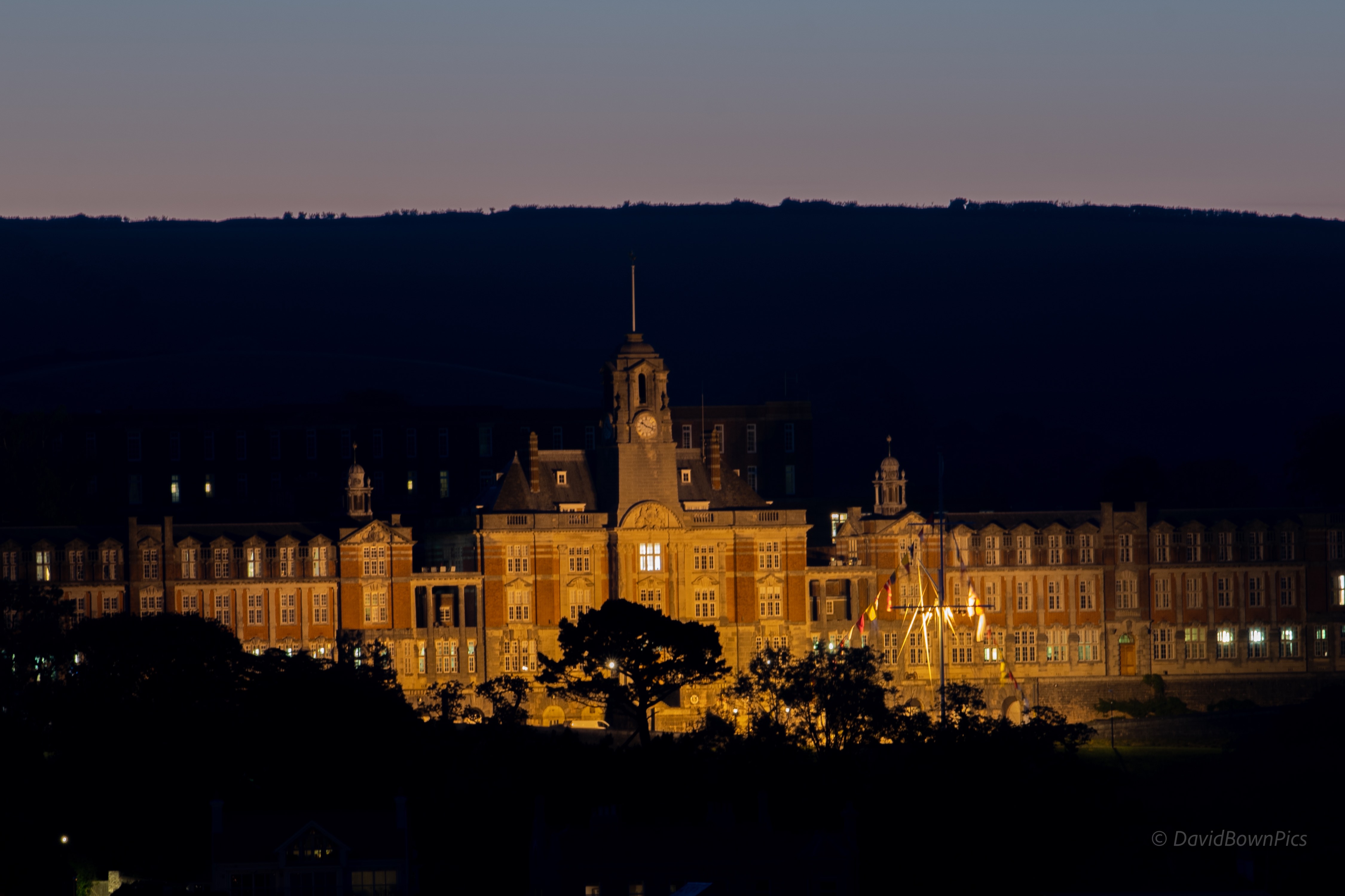 Floodlit Jubilee BRNC. Photo by David Bown
