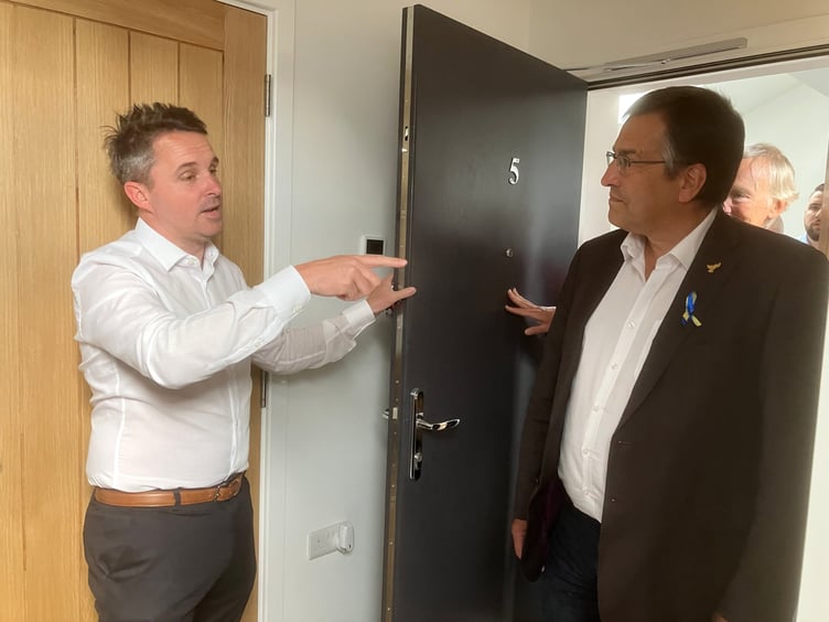 Checking over the new flats at Well House are project manager Peter Briscoe and Cllr Martin Wrigley.
Picture: Nick Knight
June 2022