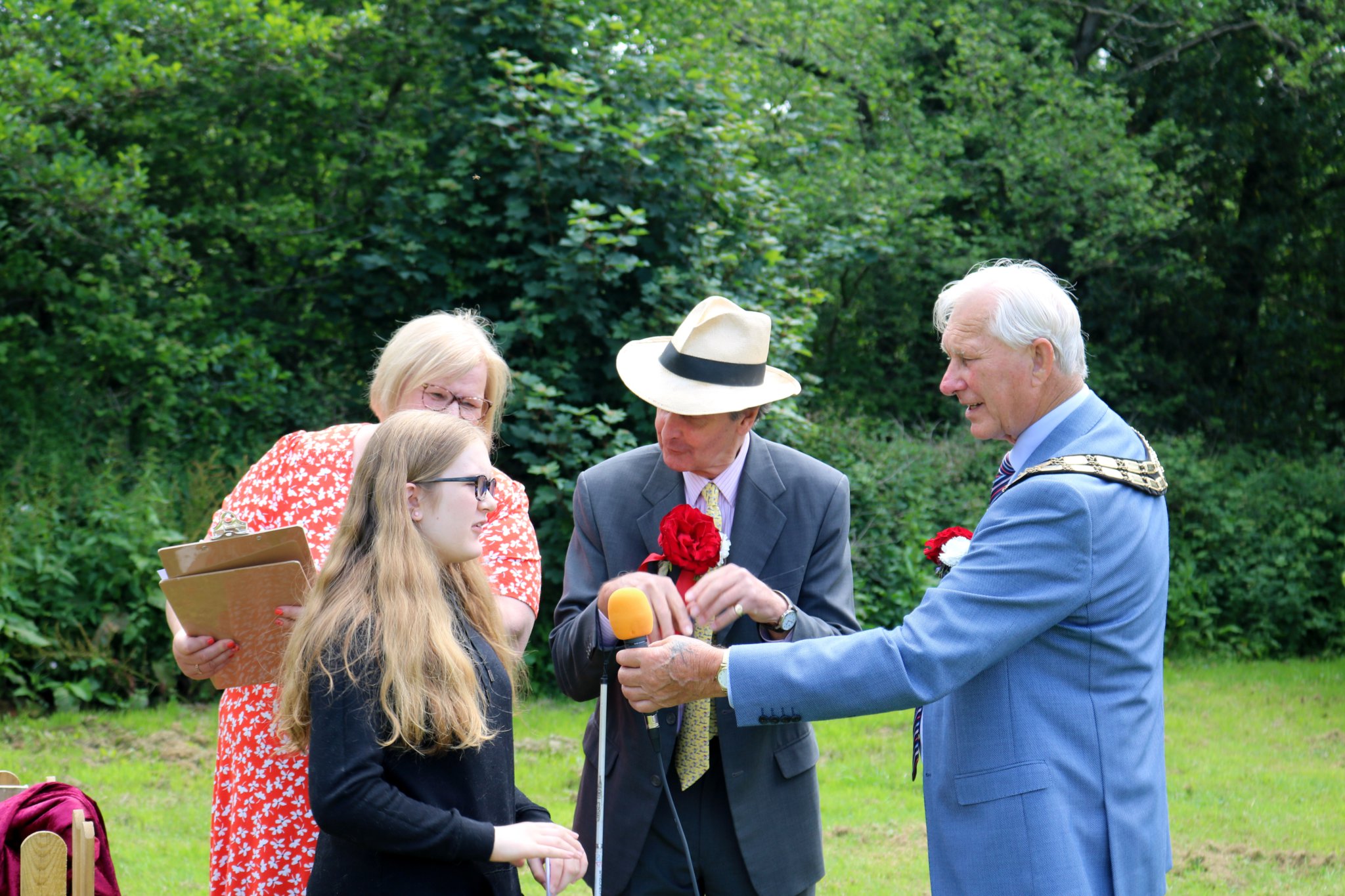 CROWNING GLORY: The winner of the youngsters’ Jubilee cake bake competition in Kingsteignton was Robyn Leslie, right, aged 13, with her crowning glory of a cake.