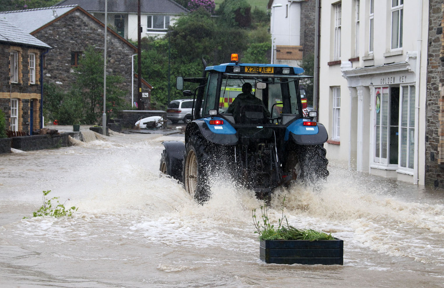 Waters rising in Talybont