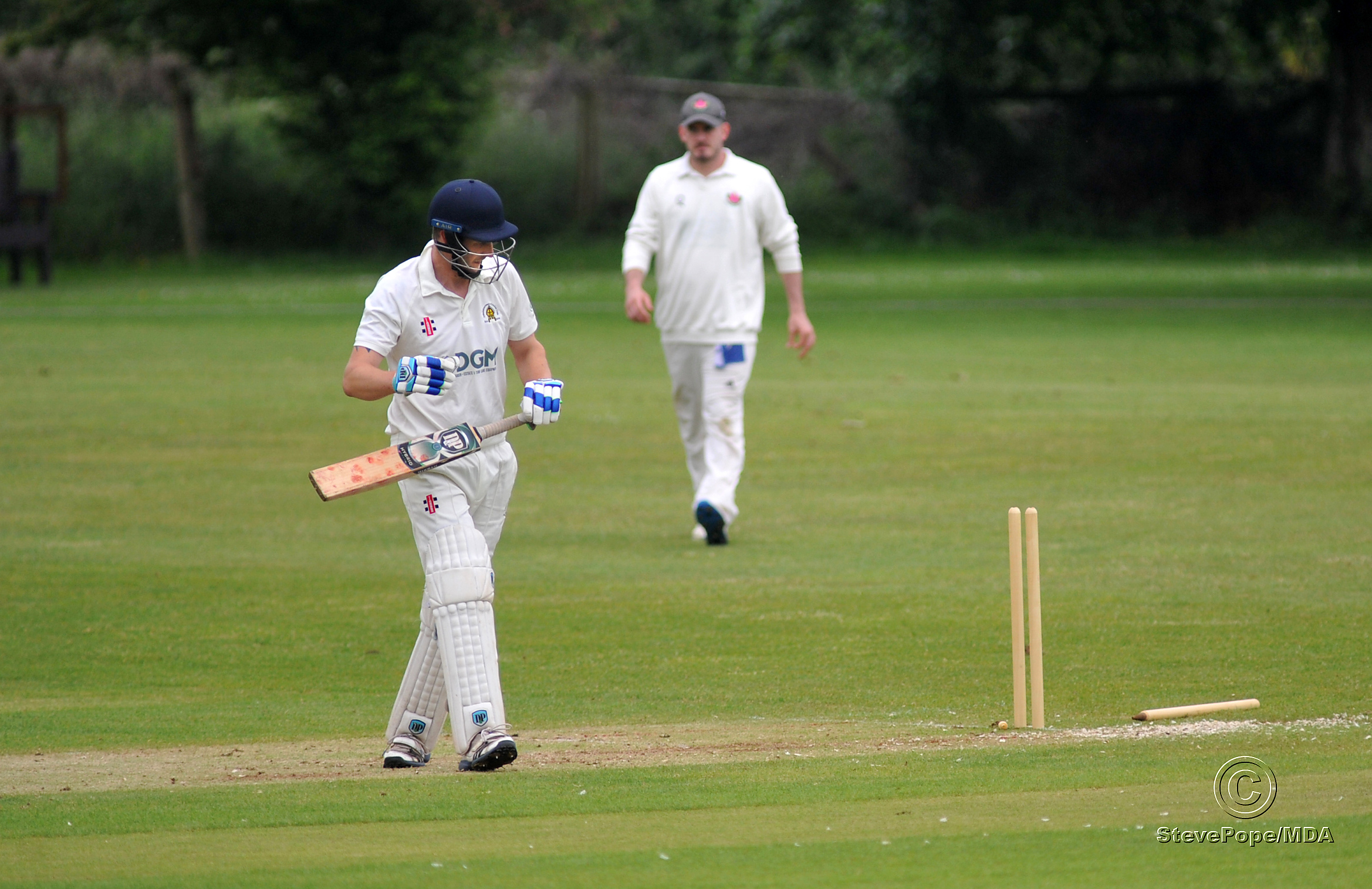 Action from the clash between Abbotskerswell and Exmouth in the Devon Cricket League A Division on Saturday.