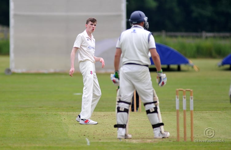 Action from the clash between Chudleigh and Bovey Tracey second XI in the Devon Cricket League B Division on Saturday.