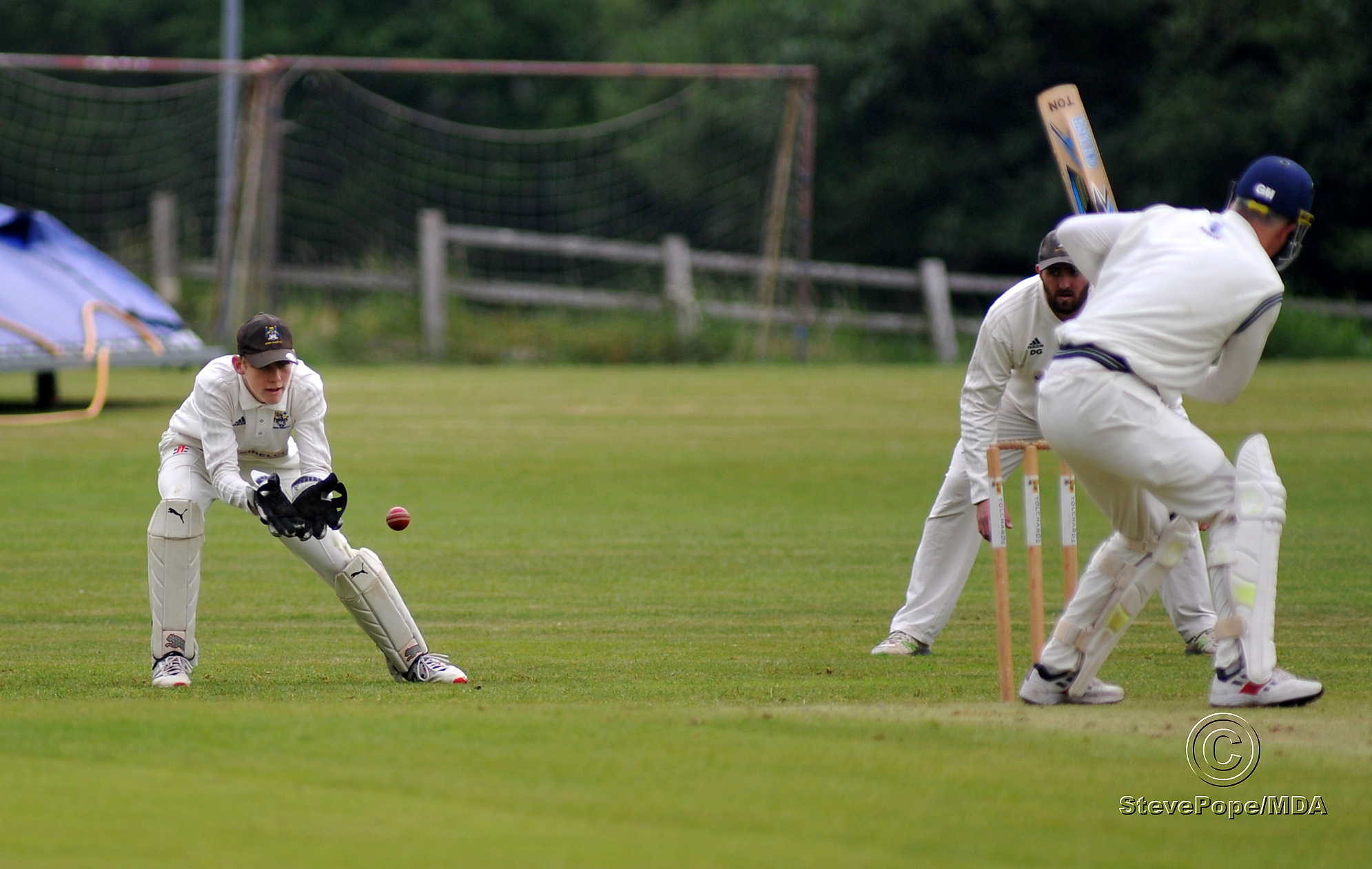 Action from the clash between Chudleigh and Bovey Tracey second XI in the Devon Cricket League B Division on Saturday.