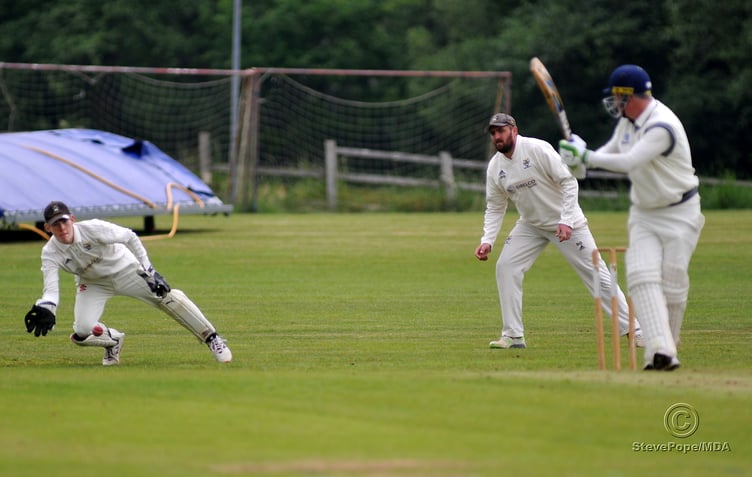 Action from the clash between Chudleigh and Bovey Tracey second XI in the Devon Cricket League B Division on Saturday.