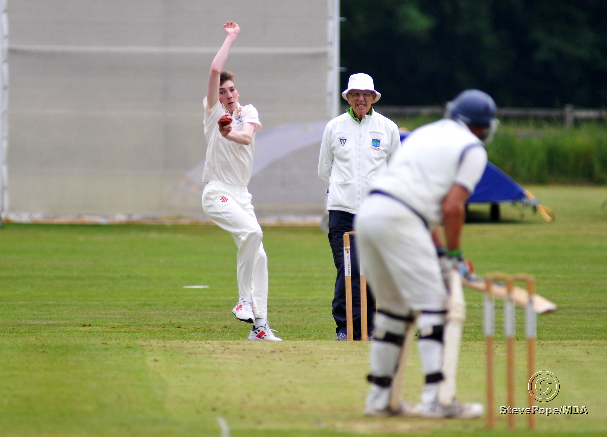 Action from the clash between Chudleigh and Bovey Tracey second XI in the Devon Cricket League B Division on Saturday.