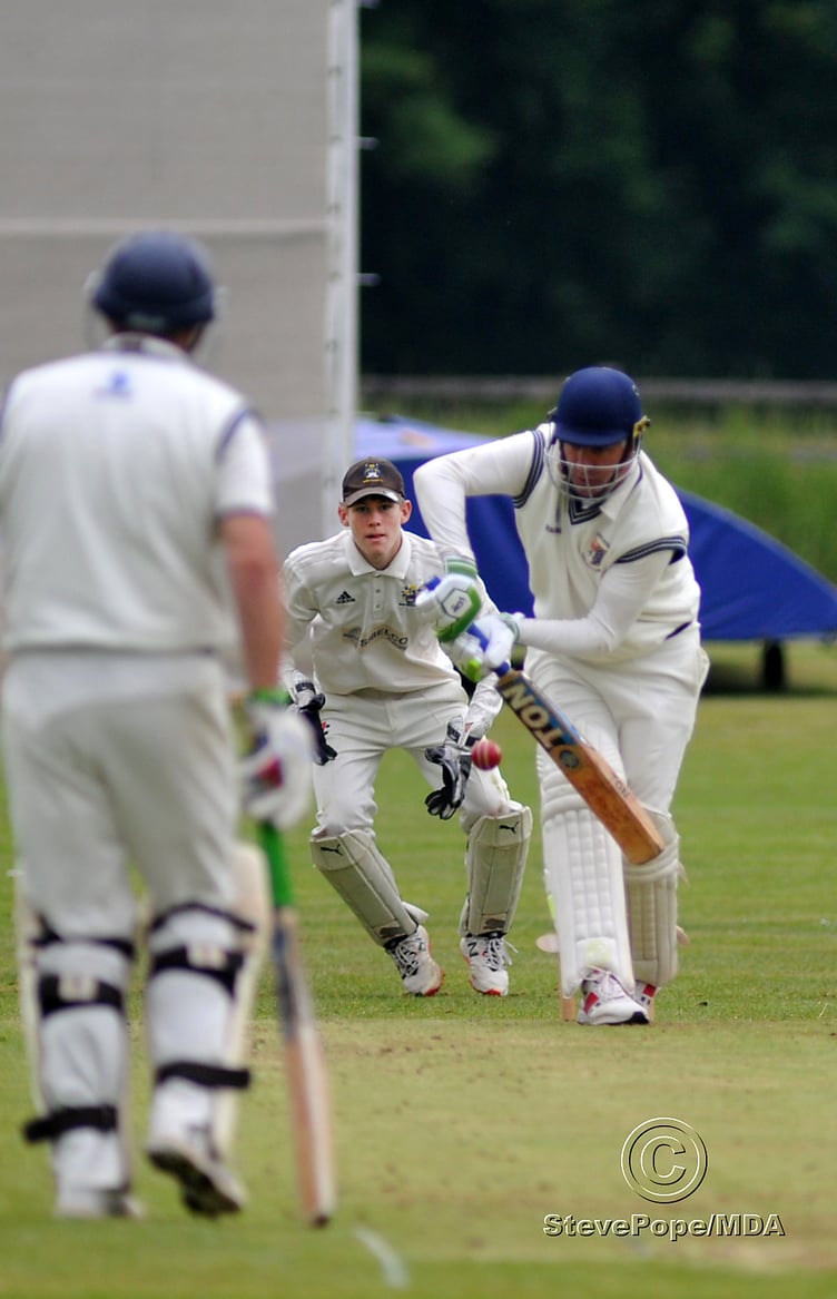 Action from the clash between Chudleigh and Bovey Tracey second XI in the Devon Cricket League B Division on Saturday.