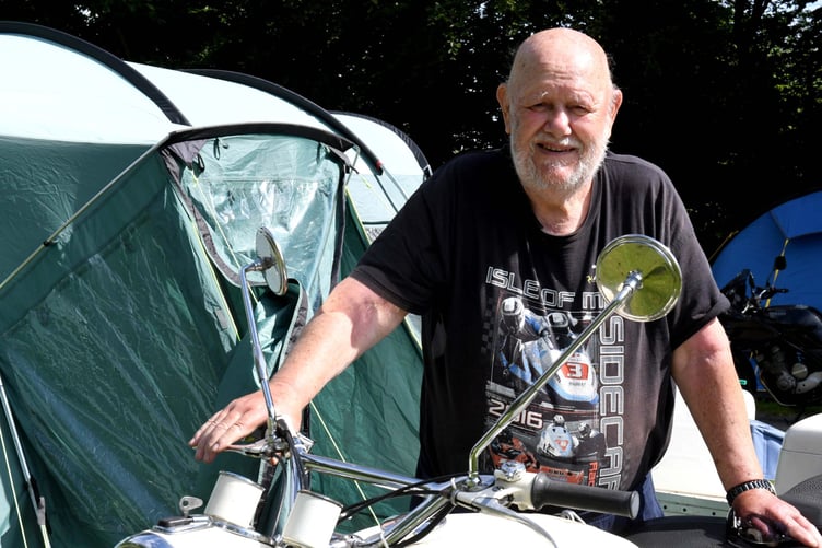 85-year-old TT visitor Graeme Crate has visited the island 41 times riding the same motorcycle (a BMW R69 sidecar STEIB 501, built in 1961)