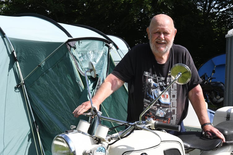85-year-old TT visitor Graeme Crate has visited the island 41 times riding the same motorcycle (a BMW R69 sidecar STEIB 501, built in 1961)