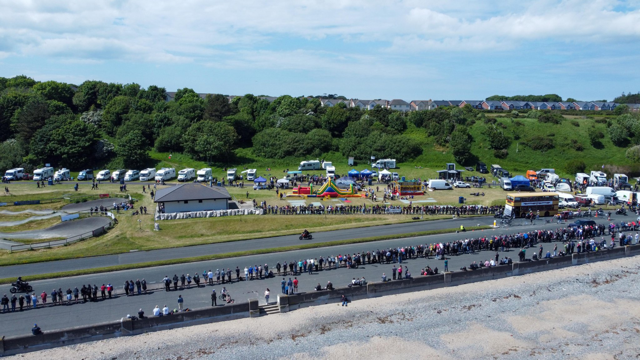 Aerial photograph of the Ramsey Sprint. Photo by Callum Staley (CJS Photography)