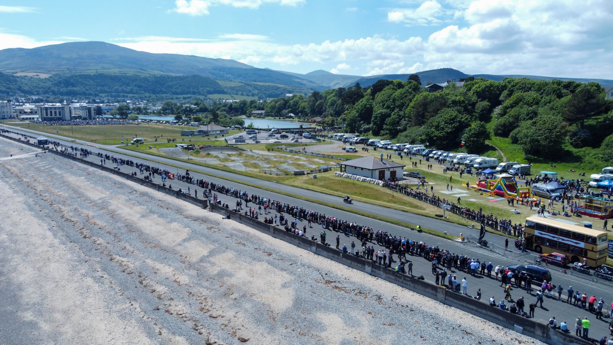 Aerial photograph of the Ramsey Sprint. Photo by Callum Staley (CJS Photography)