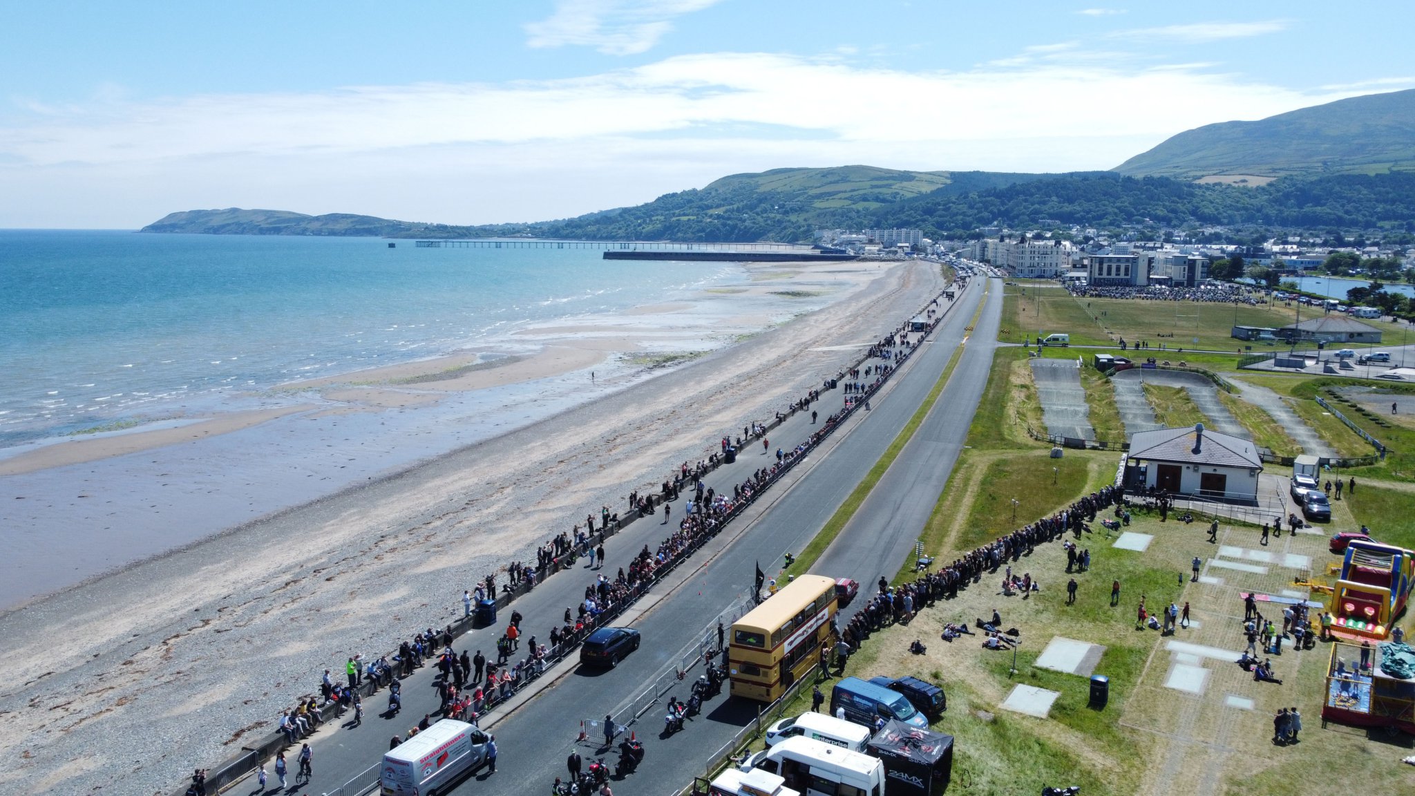 Aerial photograph of the Ramsey Sprint. Photo by Callum Staley (CJS Photography)