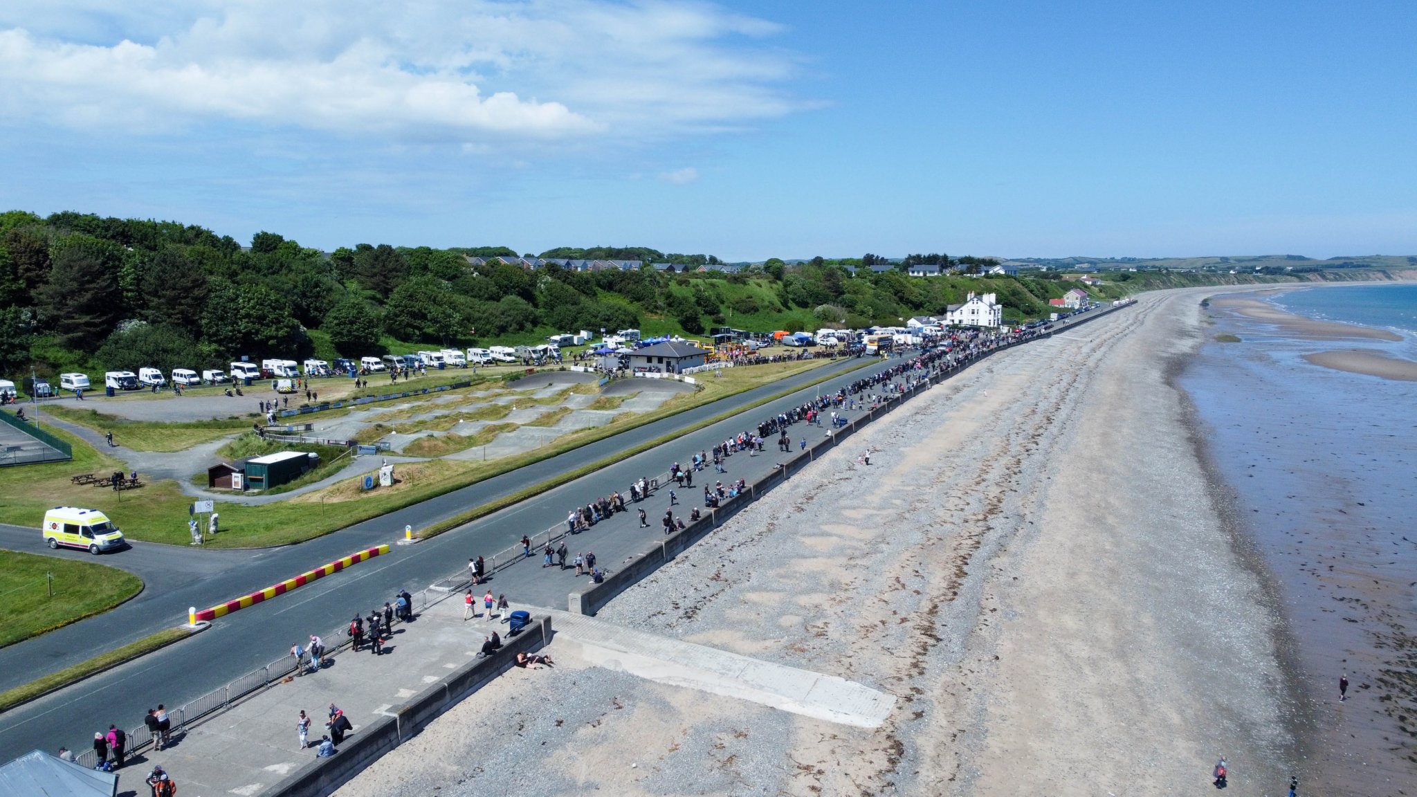 Aerial photograph of the Ramsey Sprint. Photo by Callum Staley (CJS Photography)