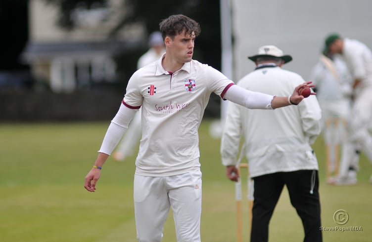 Action from the Devon Cricket League B Division clash between Bovey Tracey second XI and Clyst St George on Saturday.