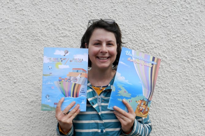Marion Banks with her children’s books. 