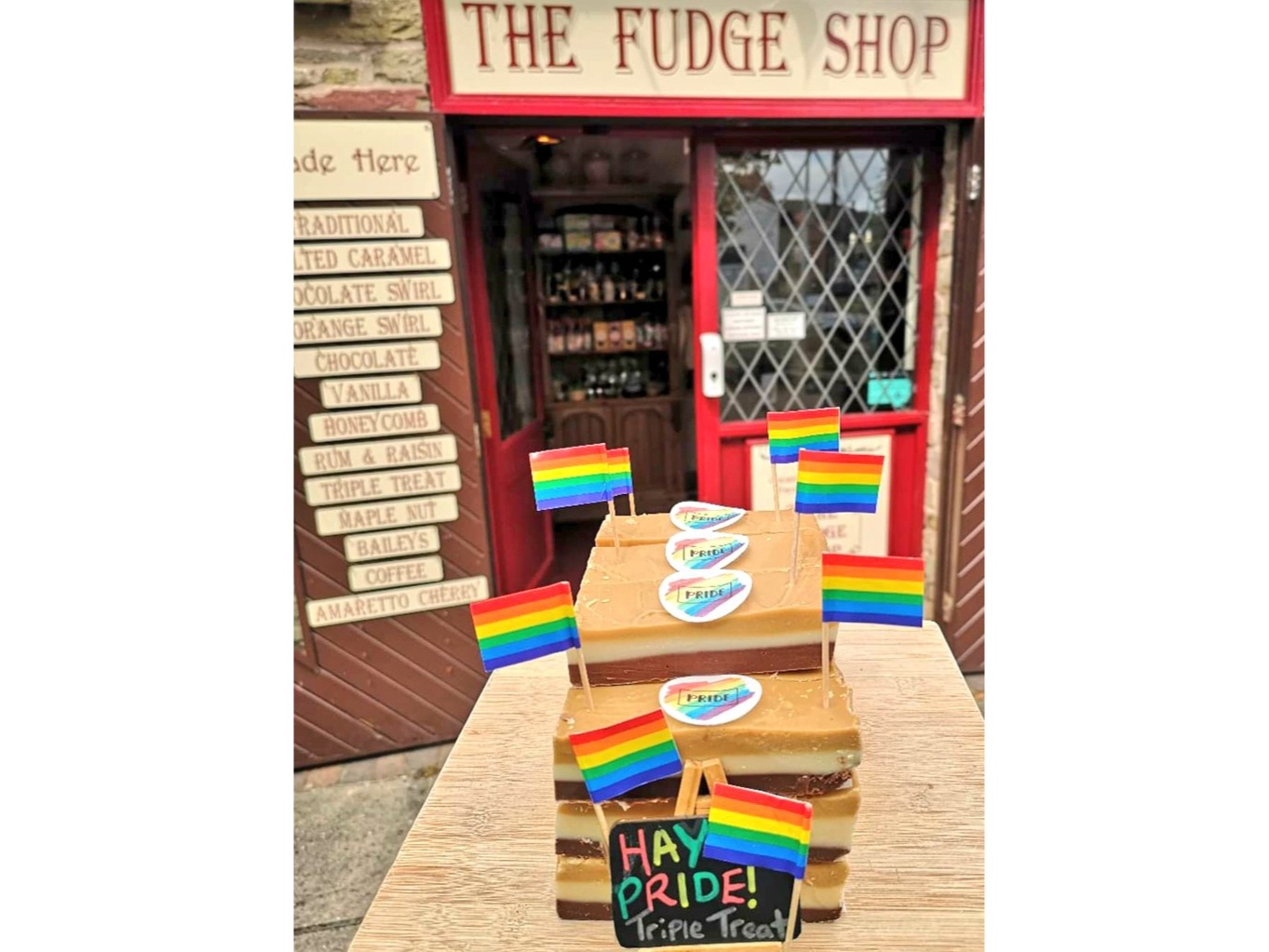 Beautiful fudge for Pride
