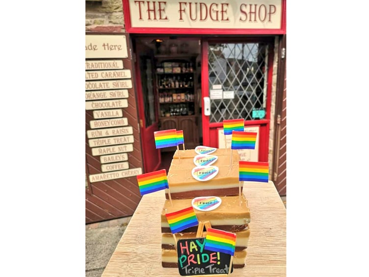 Beautiful fudge for Pride
