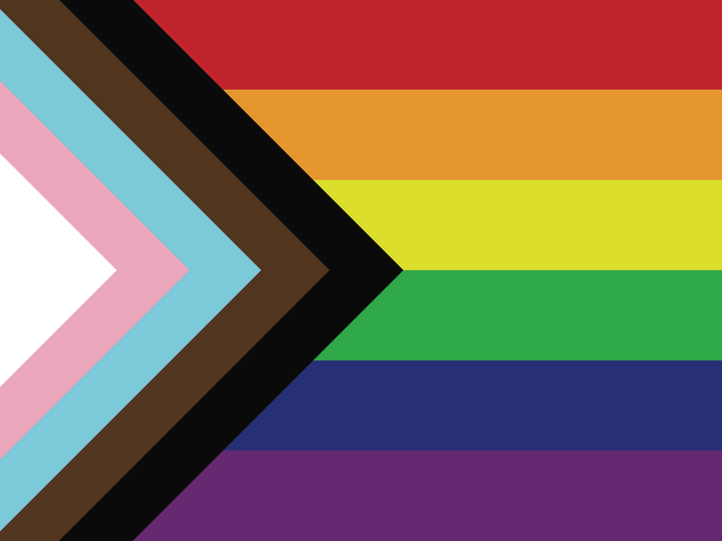 The Progressive Pride flag