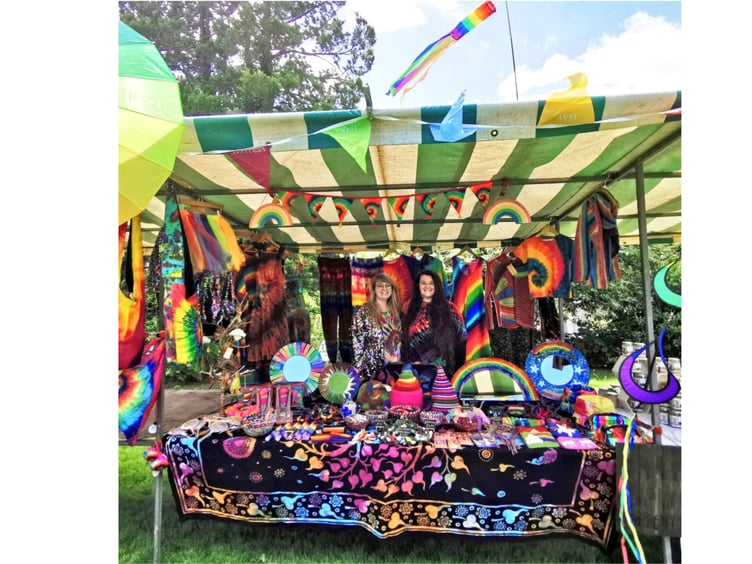 The stall by Otherworldz at Hay’s first Pride