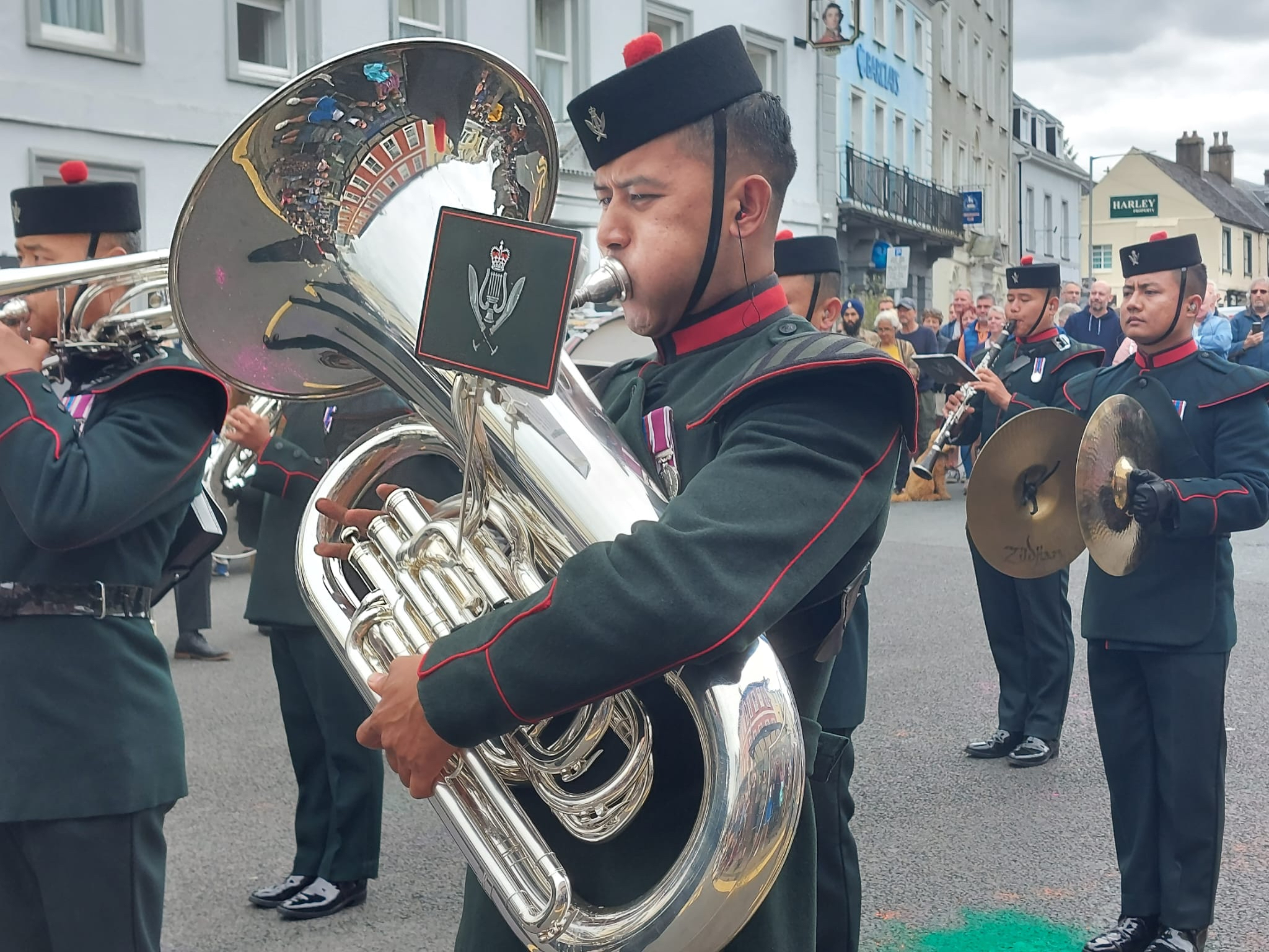 A member of the Band of the Brigade of Gurkhas