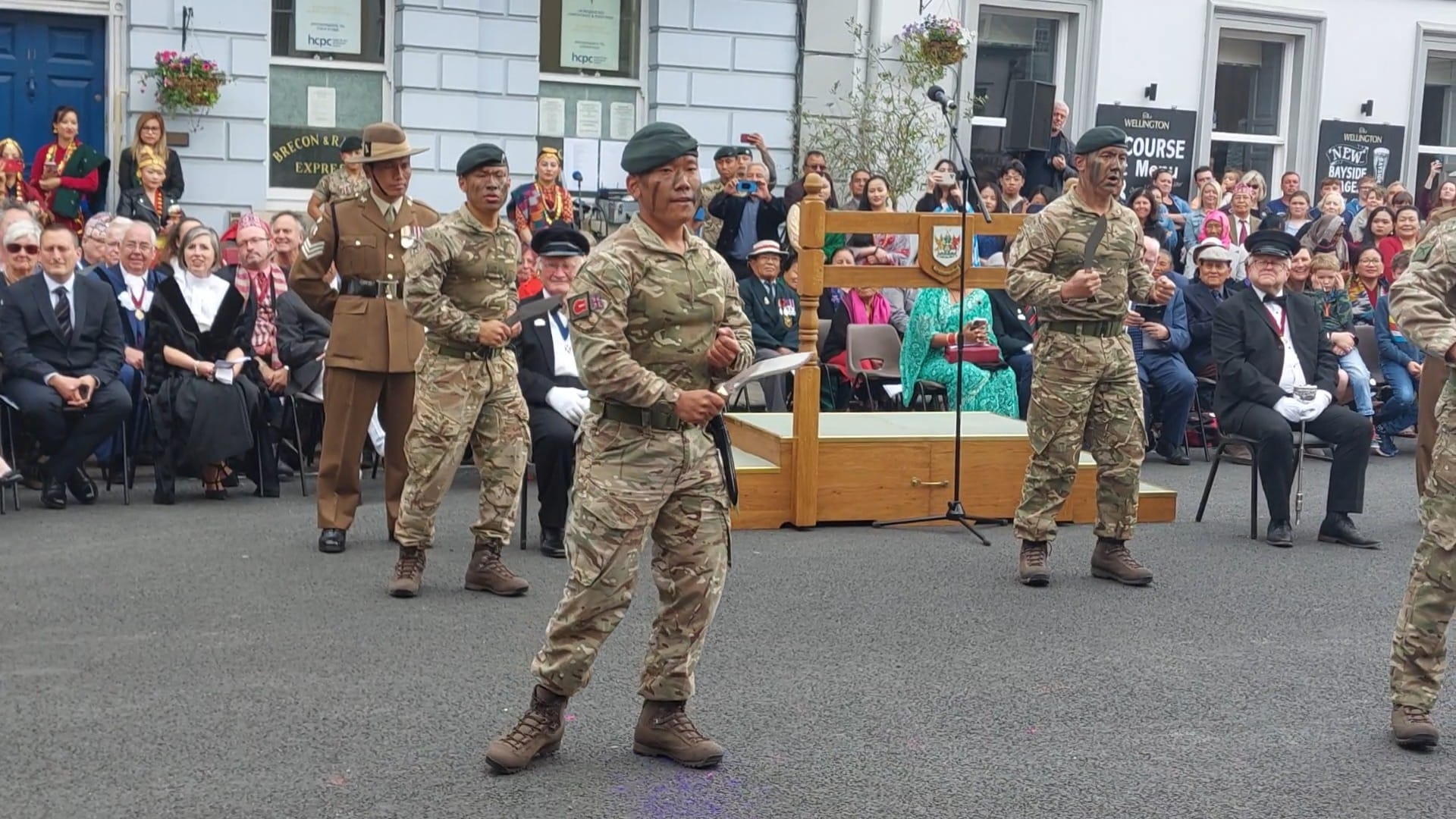 Soldiers with their Khukuris