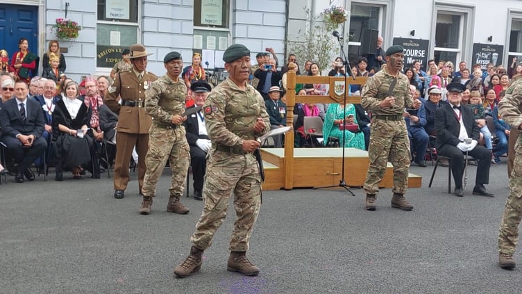 Soldiers with their Khukuris
