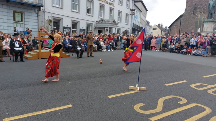 Nepalese dancers at the parade