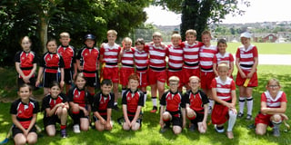 Children from eight primary schools took part in Tag Rugby Festival
