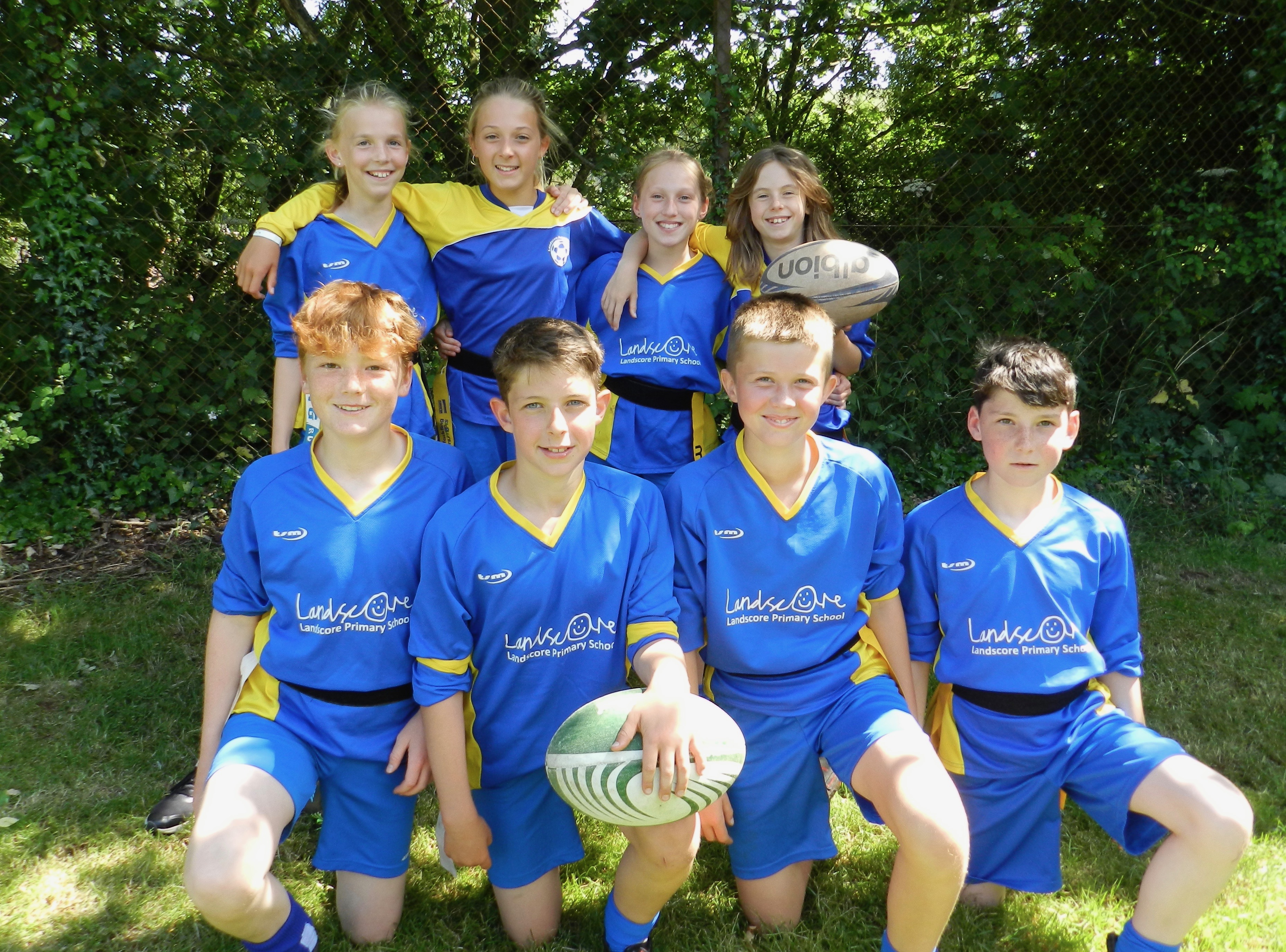 Landscore School pupils took part in the tag Rugby Festival. NP 200622 03