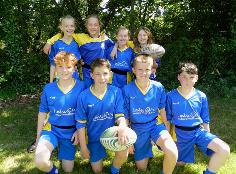 Landscore School pupils took part in the tag Rugby Festival. NP 200622 03