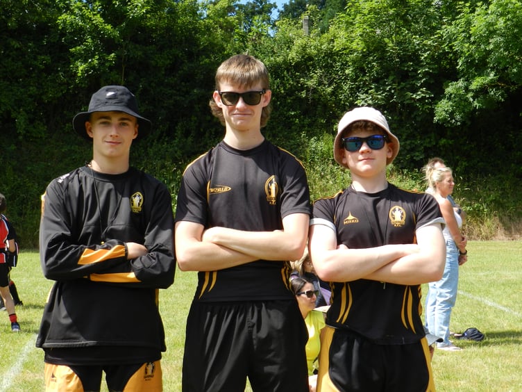 Children from local primary schools took part in the Tag Rugby Festival in Crediton. NP 200622