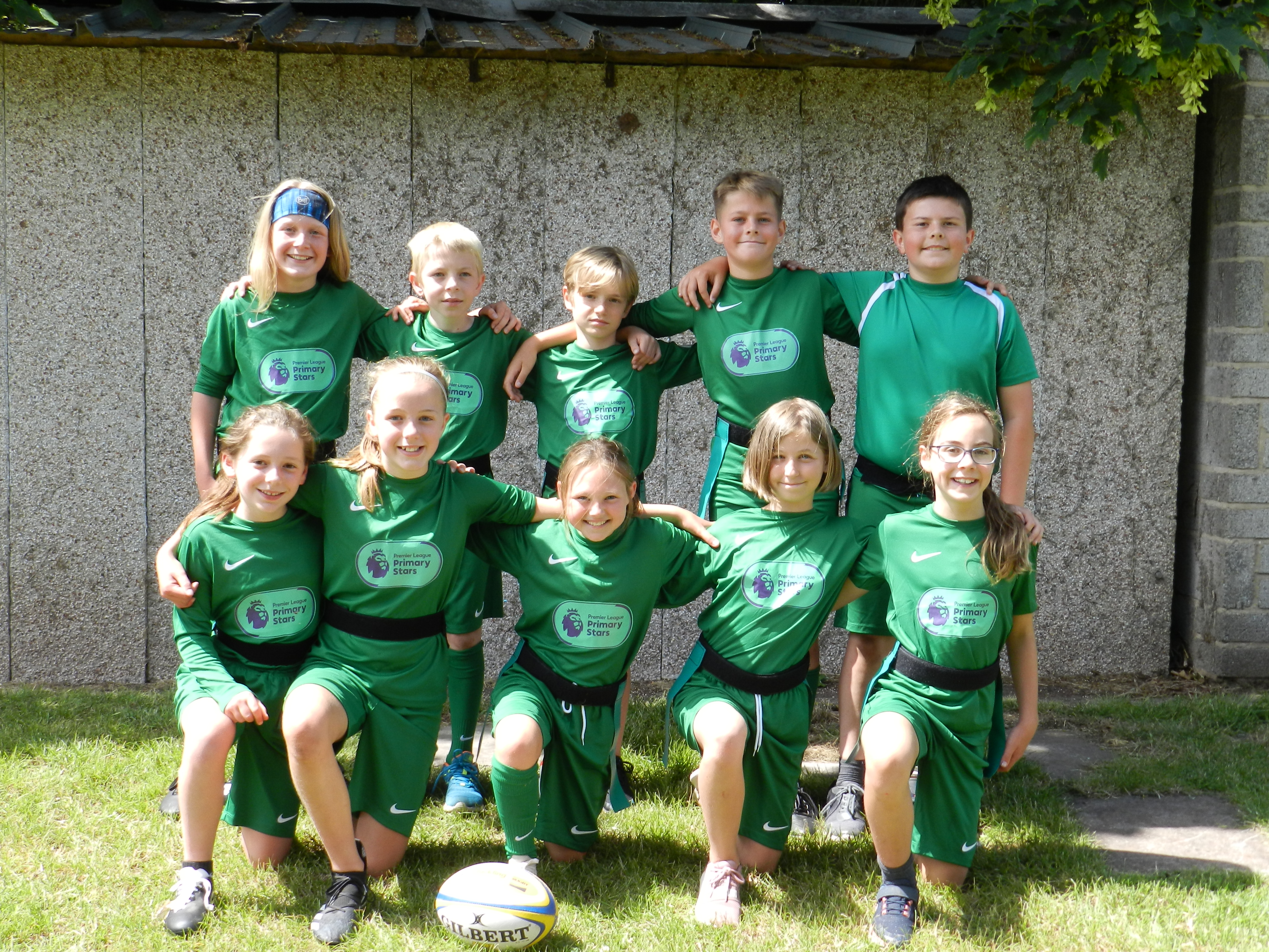 The team from Newton St Cyres enjoyed the tag rugby at Crediton Rugby Club. NP 200622 06