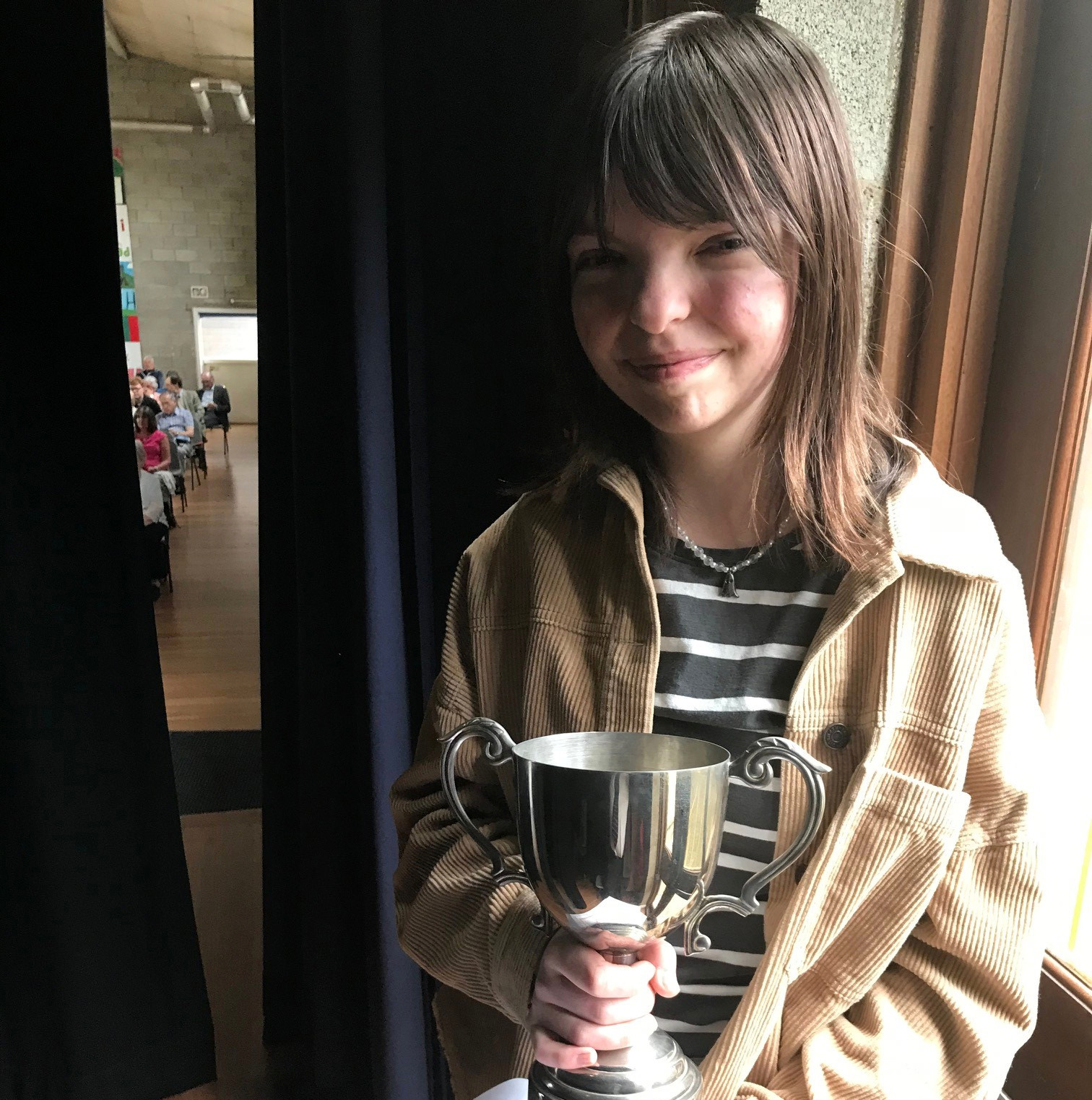 Erin Llwyd of Bala, winner of the Llefaru 25 competition