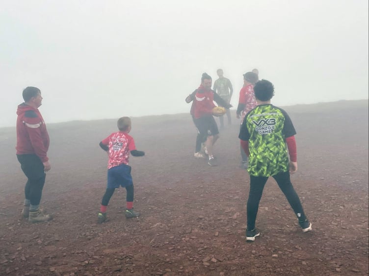 The group played through different conditions including fog, wind, sunshine and the dark