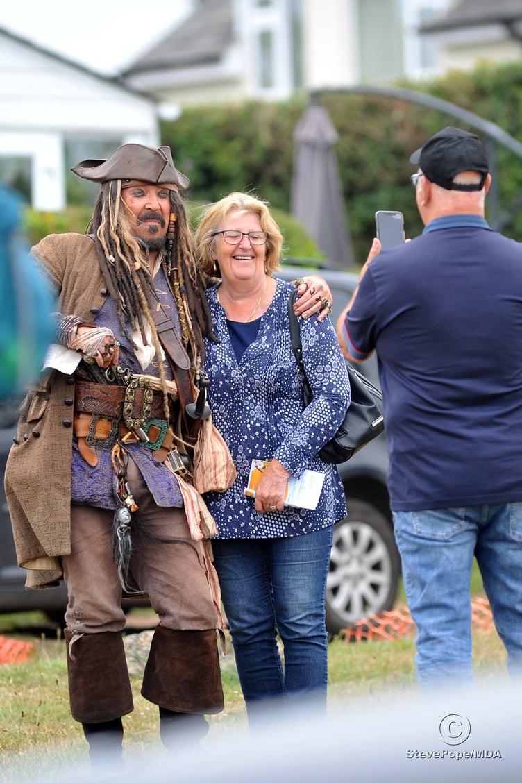 Ogwell Summer Fair makes a welcome return after a 2 year pandemic break. Can it really be Mr Depp? Selfies with Cap'n Jack.