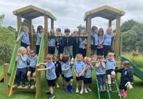 New equipment unveiled at St Ives School Nursery’s playground