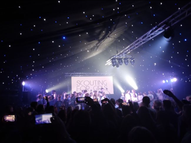 The sell-out Scouting for Girls gig