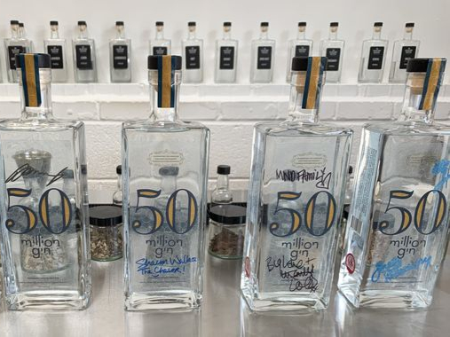50 Million Gin was launched at the Pirrie Hall in Brook