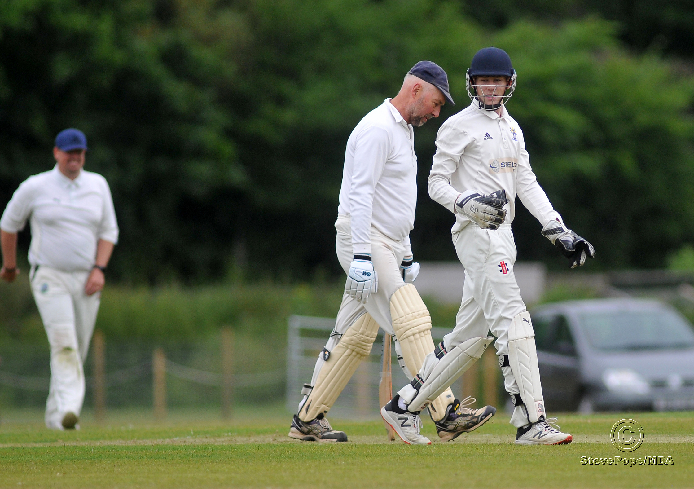 Action from the Devon Cricket League B Division clash between Bovey Tracey second XI and Dartington & Totnes on Saturday.