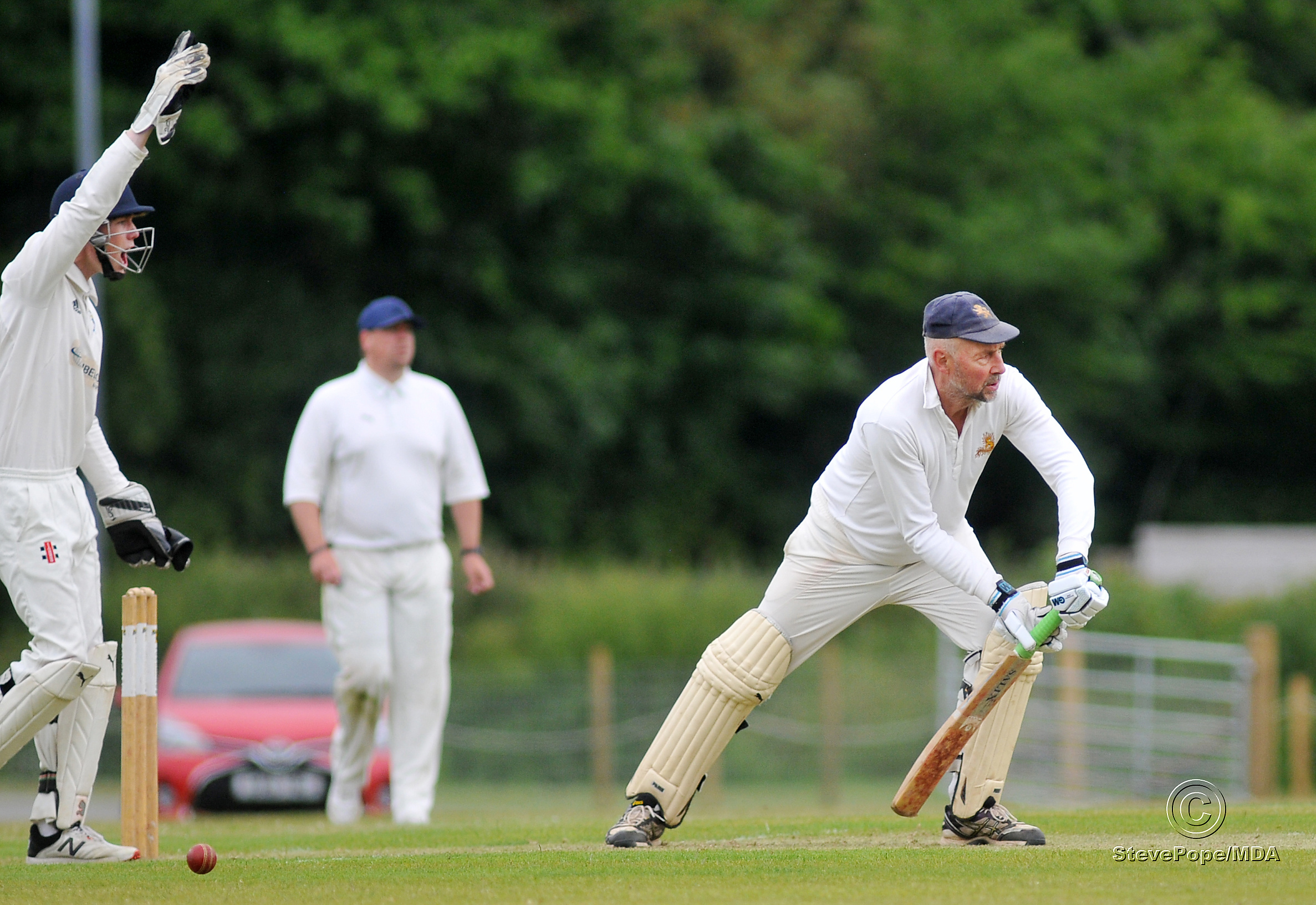 Action from the Devon Cricket League B Division clash between Bovey Tracey second XI and Dartington & Totnes on Saturday.