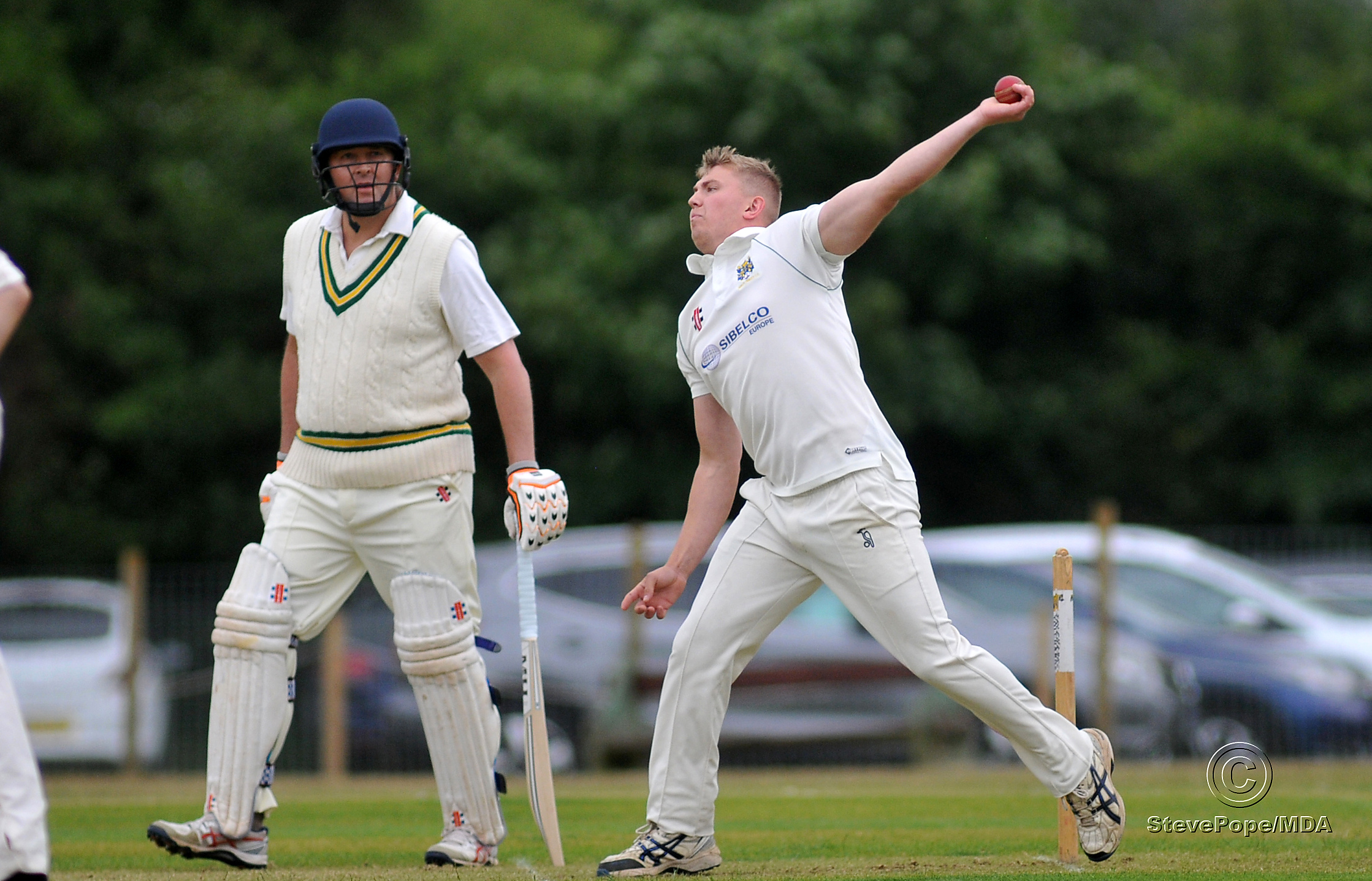 Action from the Devon Cricket League B Division clash between Bovey Tracey second XI and Dartington & Totnes on Saturday.