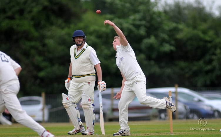 Action from the Devon Cricket League B Division clash between Bovey Tracey second XI and Dartington & Totnes on Saturday.