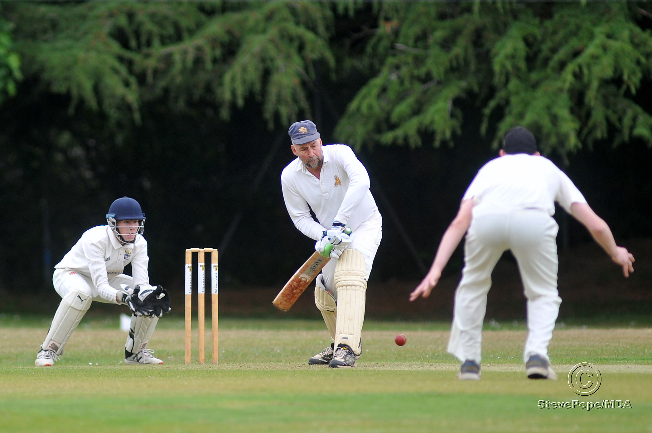 Action from the Devon Cricket League B Division clash between Bovey Tracey second XI and Dartington & Totnes on Saturday.