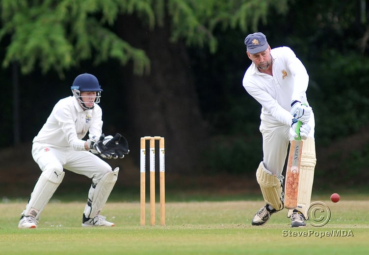 Action from the Devon Cricket League B Division clash between Bovey Tracey second XI and Dartington & Totnes on Saturday.