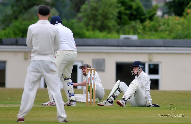 Action from the Devon Cricket League B Division clash between Bovey Tracey second XI and Dartington & Totnes on Saturday.