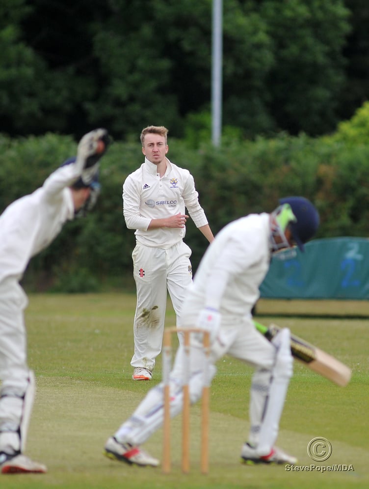 Action from the Devon Cricket League B Division clash between Bovey Tracey second XI and Dartington & Totnes on Saturday.