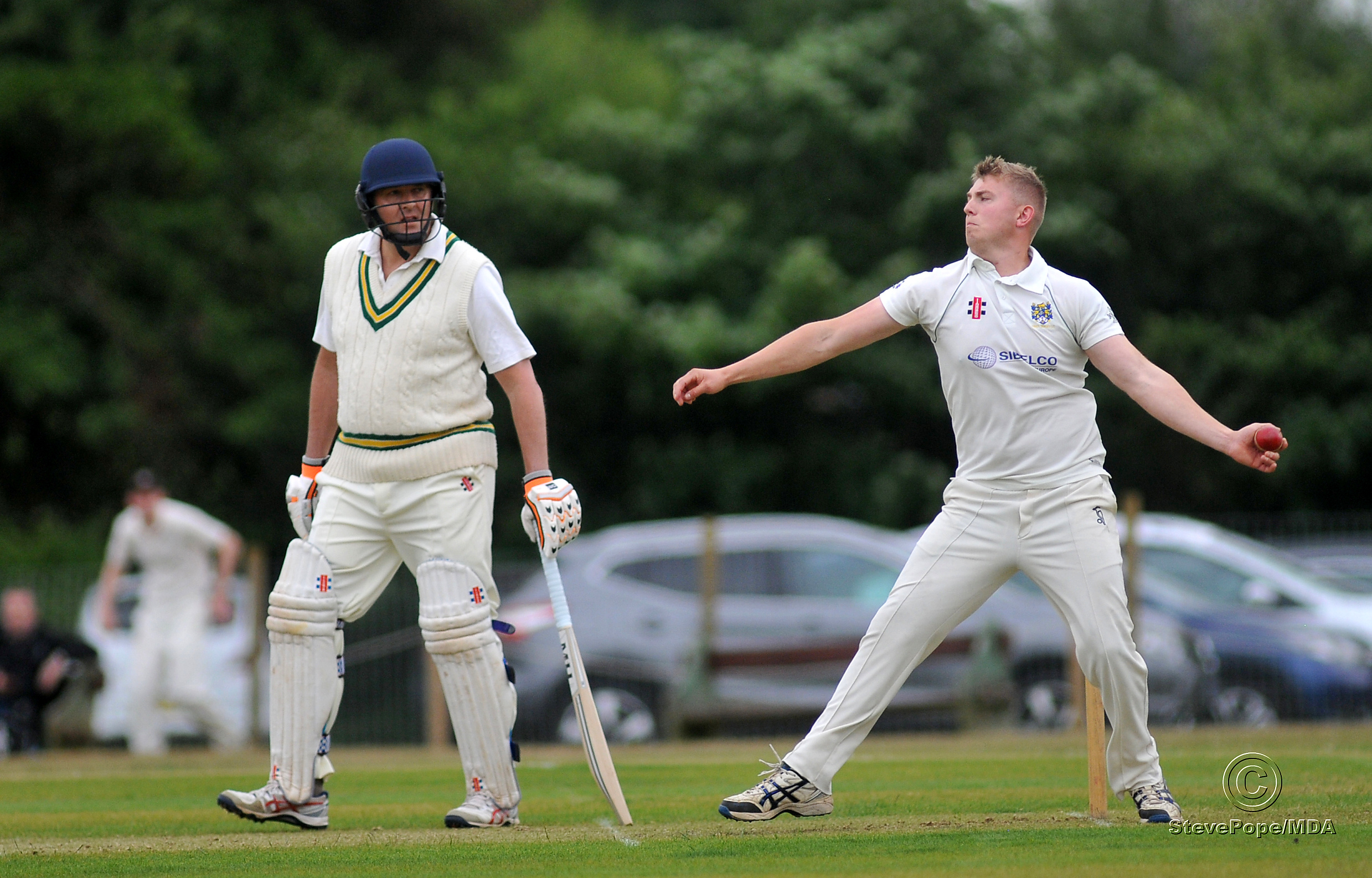 Action from the Devon Cricket League B Division clash between Bovey Tracey second XI and Dartington & Totnes on Saturday.